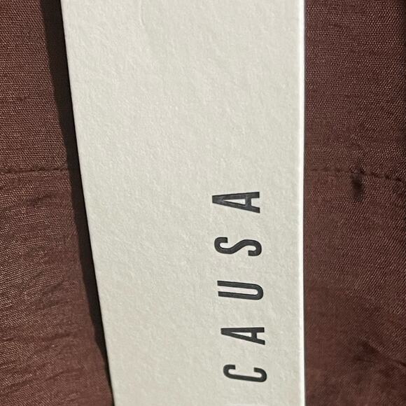 Anthropologie LACAUSA Alma Slip Dress in Chocolate Size XS NWT‎ - Picture 12 of 13